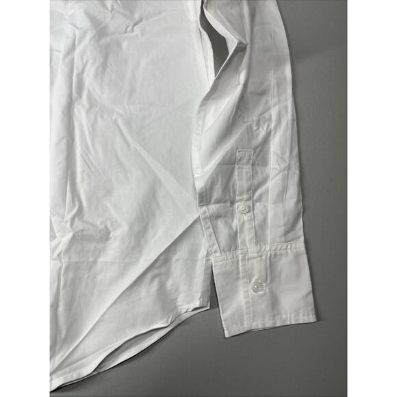 J Crew Garçon Classic Shirt in Cotton Poplin Womens 4 White Button Up Office - Picture 5 of 11